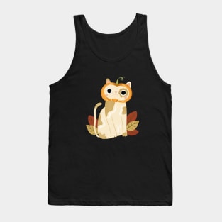 Pumpkin cat Tank Top